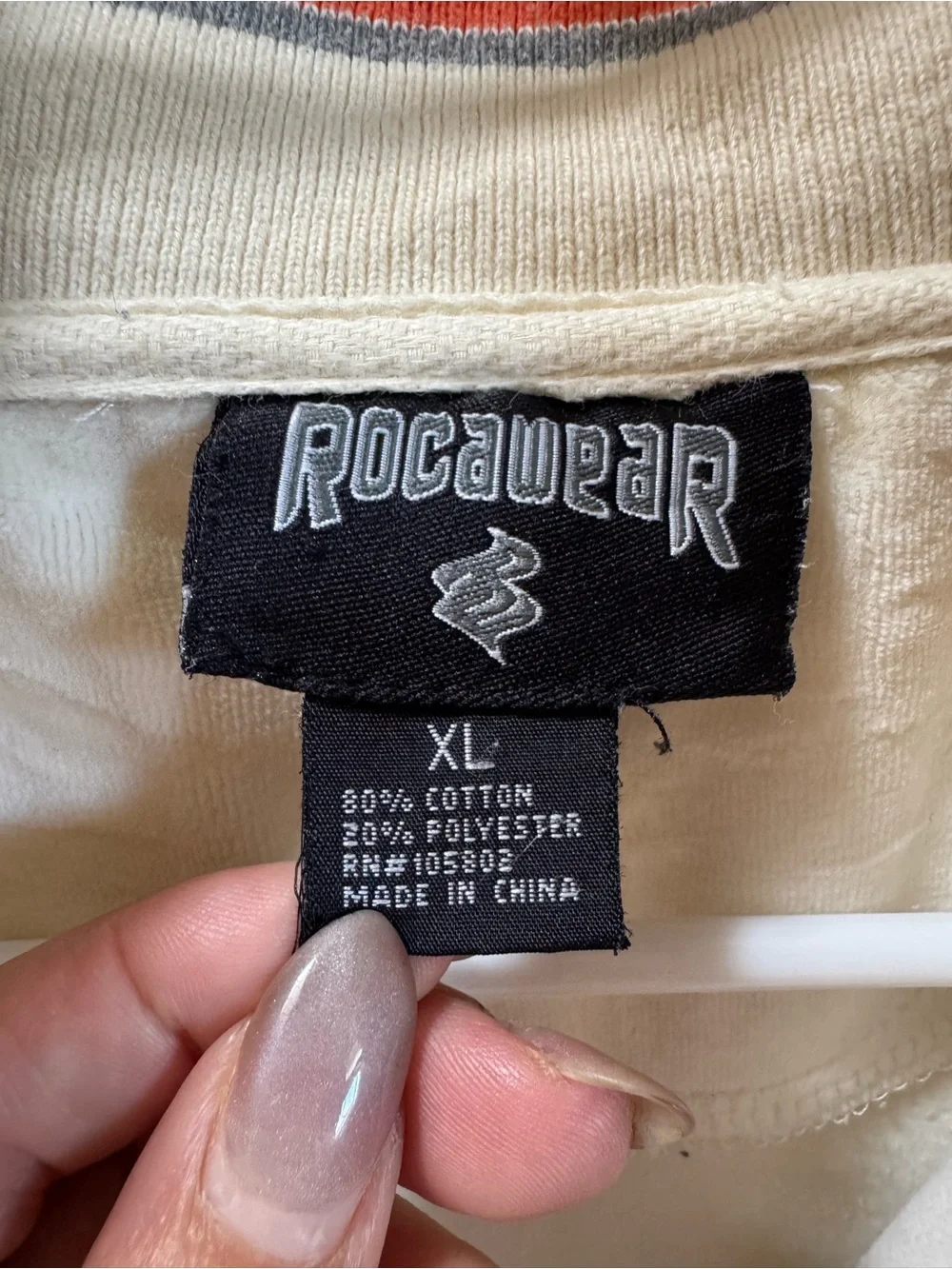 Rocawear cream zip